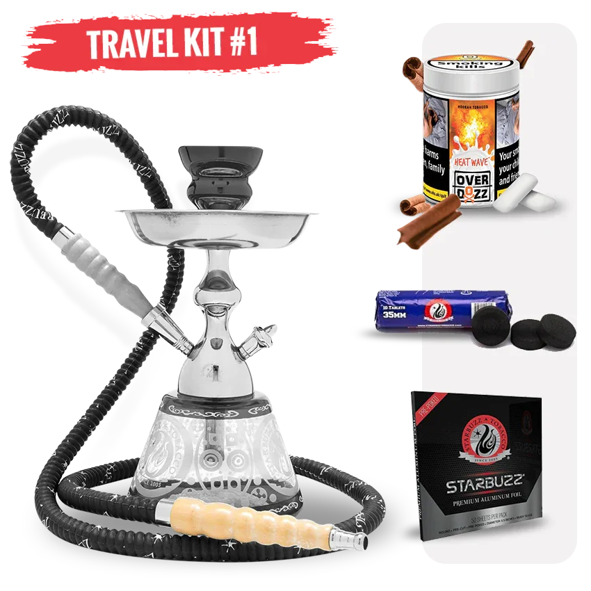 Starbuzz Phoenix Hookah Starter Kit - Black