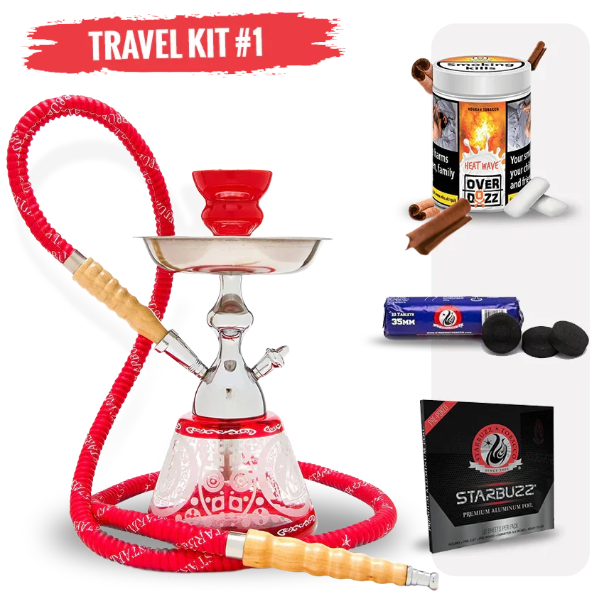 Starbuzz Phoenix Hookah Starter Kit - Red