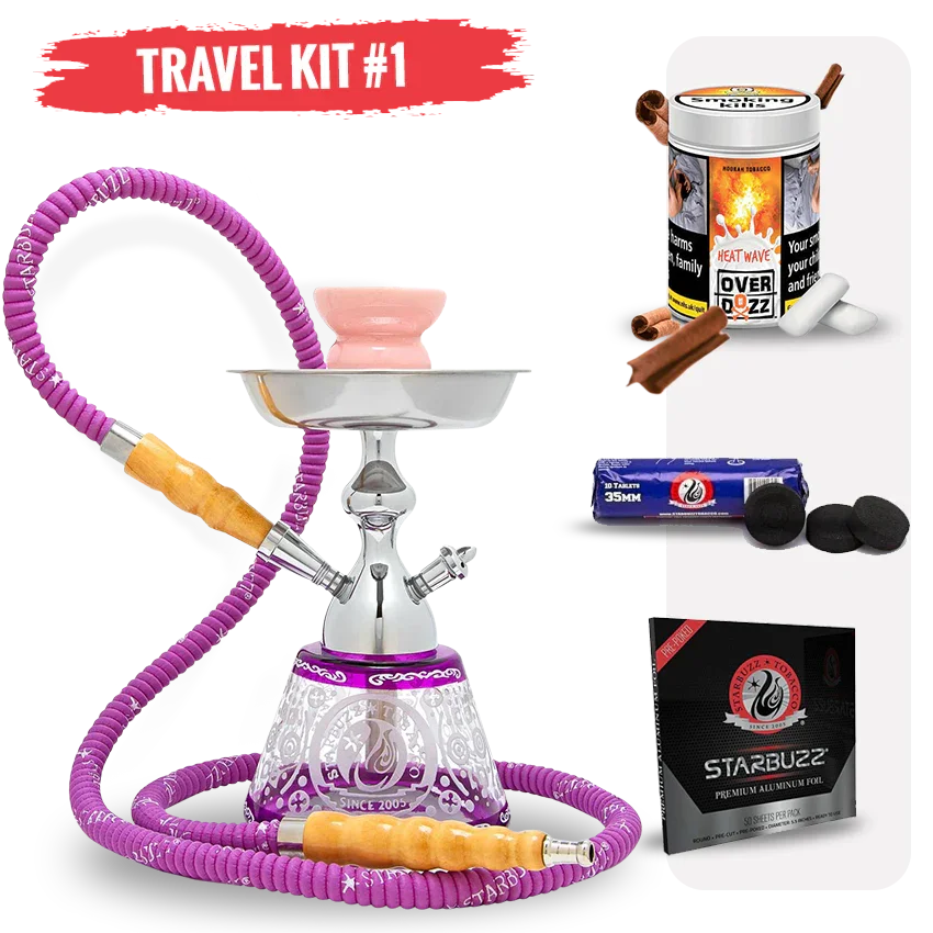 Starbuzz Phoenix Hookah Starter Kit - Purple