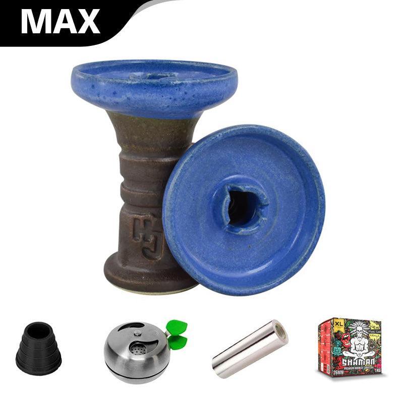 HJ Trimony Hookah Bowl - Blue Stone - shishagear - UK Shisha Hookah Black Friday