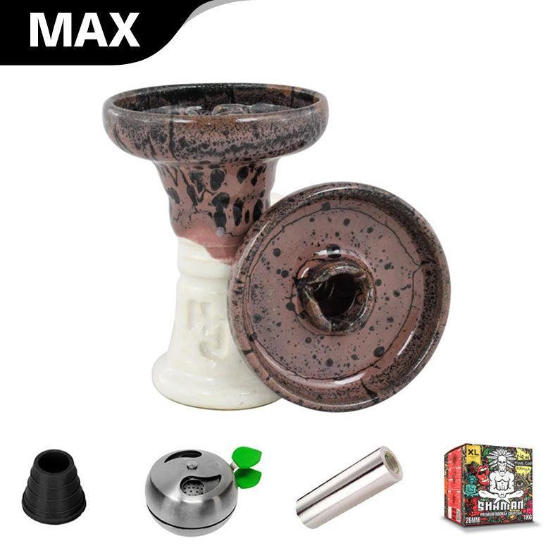 HJ Trimony Hookah Bowl - Blackberry Over White - shishagear - UK Shisha Hookah Black Friday