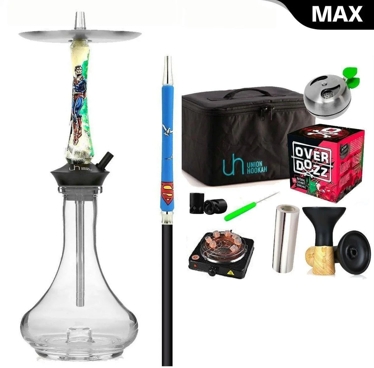 Ensemble chicha Union Hookah Comics - Superman