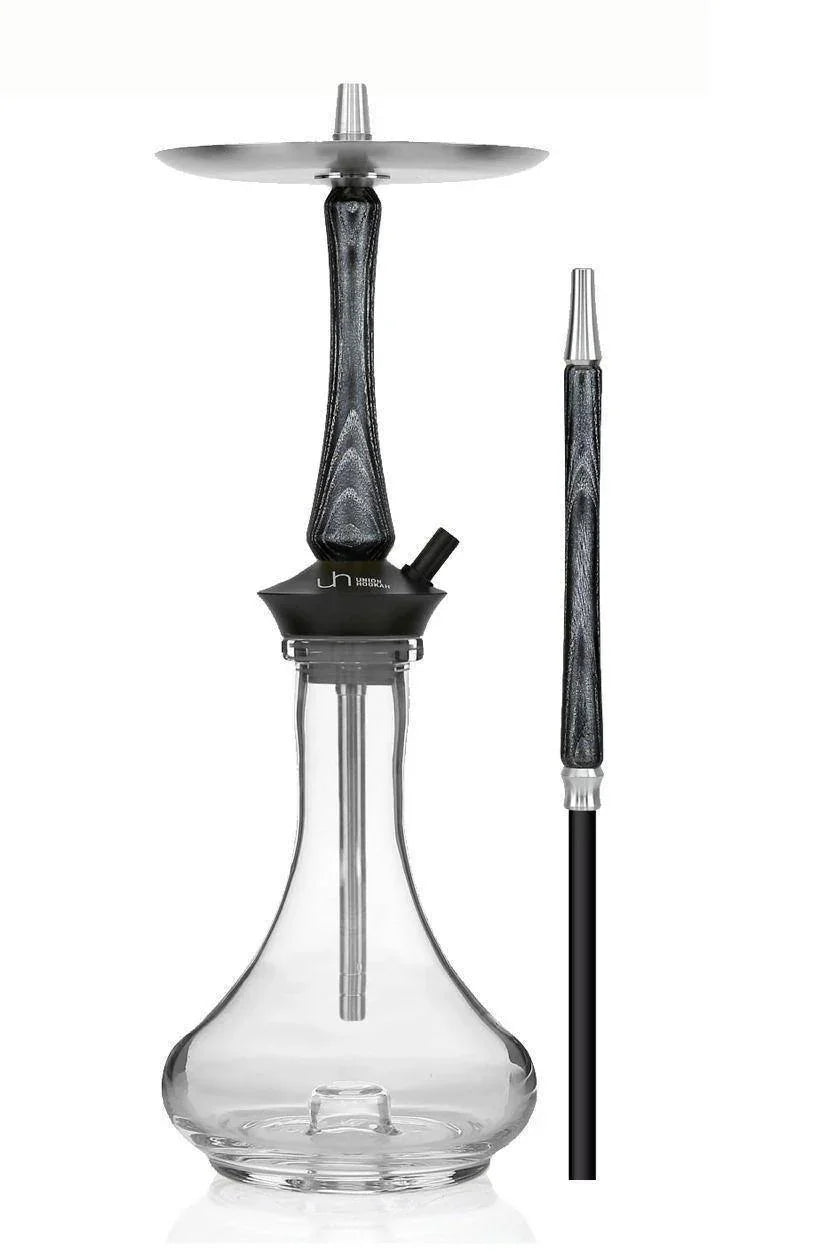 Union Hookah Sleek Black Silver Set - shishagear - UK