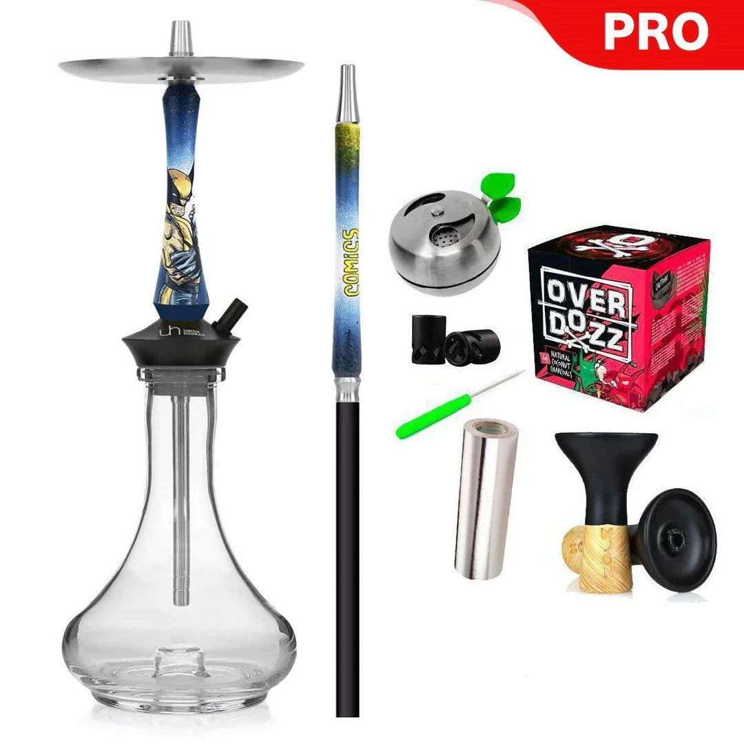 Union Hookah Sleek Comics Wolverine Set - shishagear - UK