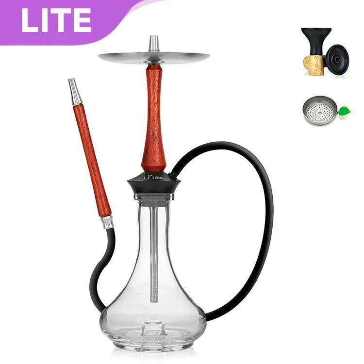 Union Hookah Sleek Exotic Wood African Padouk Set - shishagear - UK