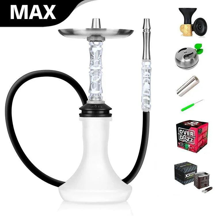 Moze Breeze Two Hookah - Wavy Frosted - shishagear - UK Shisha Hookah Black Friday