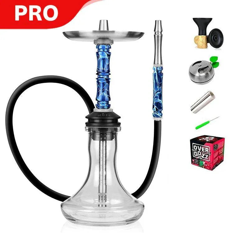 Moze Breeze Two Hookah - Wavy Blue - shishagear - UK Shisha Hookah Black Friday