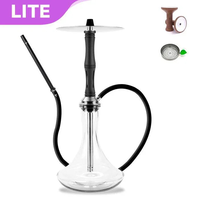 Aeon Vyro Versa Steel Sleeve Hookah Set - V4 Black - shishagear - UK Shisha Hookah Black Friday