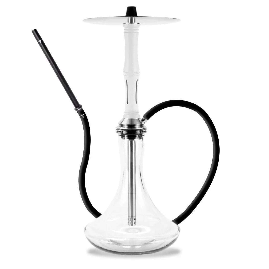 Aeon Vyro Versa Steel Sleeve Hookah Set - V4 White - shishagear - UK Shisha Hookah Black Friday