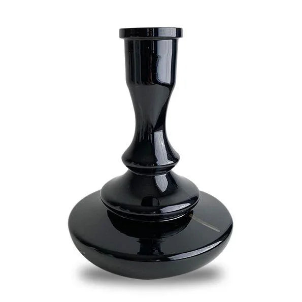 Vessel Glass Shisha Base - Tree (Black Gloss With Line) - shishagear - UK Shisha Hookah Black Friday