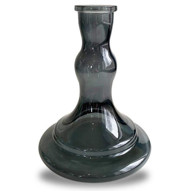 Vessel Glass Shisha Base - Wave (Black Smoke) - shishagear - UK Shisha Hookah Black Friday