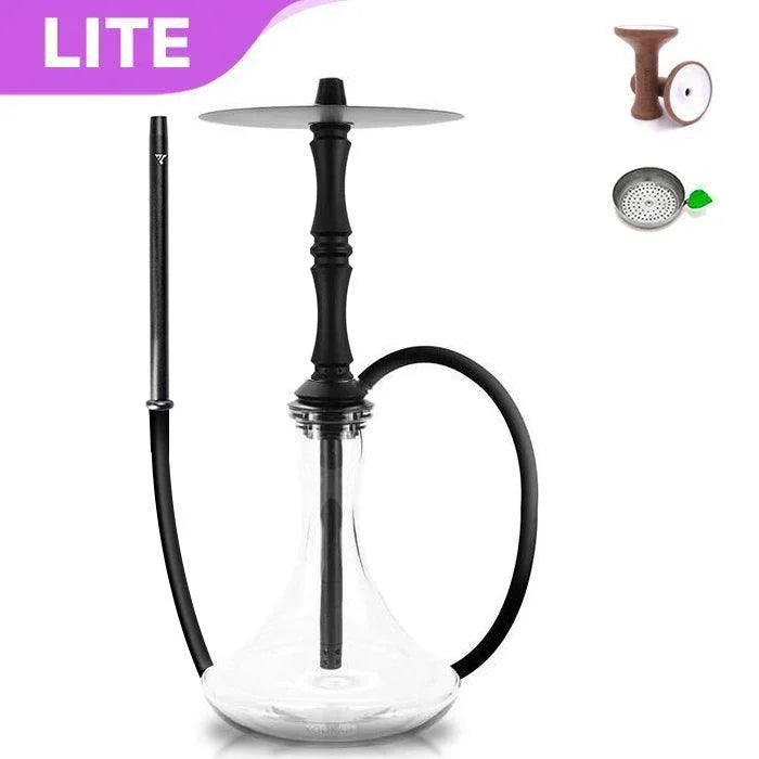 Vyro Versa with V3 Black Sleeve & Blow Off Hookah Set - Black - shishagear - UK Shisha Hookah
