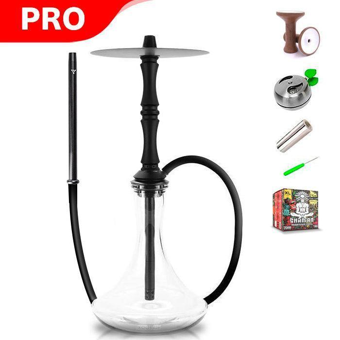 Vyro Versa with V3 Black Sleeve &amp; Blow Off Hookah Set - Black - shishagear - UK Shisha Hookah