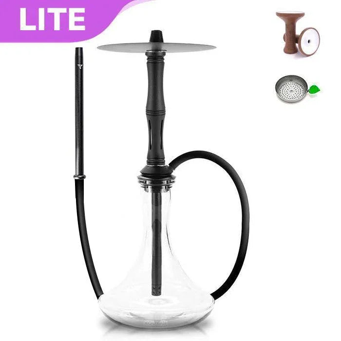Vyro Versa with V4 Poly Black Sleeve &amp; Blow Off Hookah Set - Black - shishagear - UK Shisha Hookah