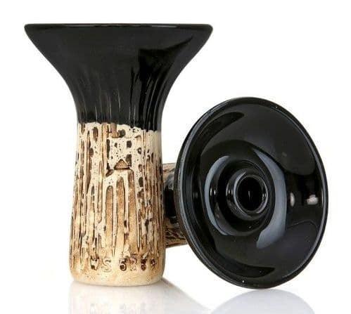 Werkbund Hookah Phunnel Spot Glazed Bowl - Black - shishagear - UK Shisha Hookah Black Friday