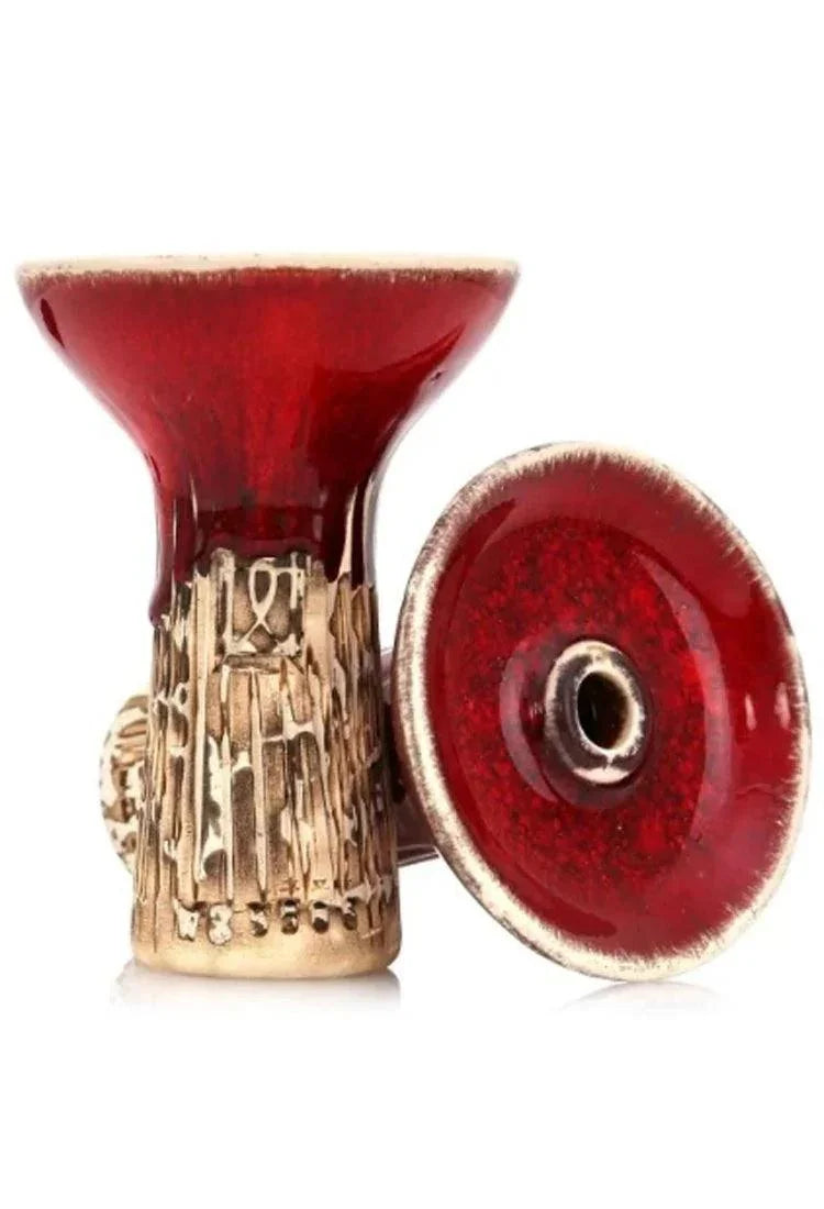 Werkbund Hookah Phunnel Spot Glazed Bowl - Red - shishagear - UK Shisha Hookah Black Friday