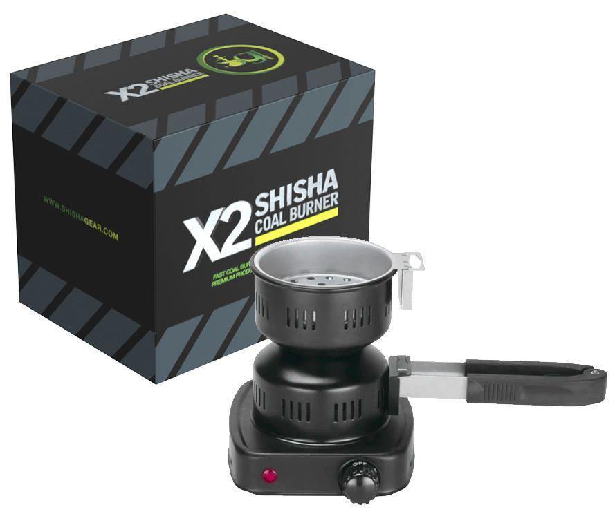 Shishagear X2 Coal Burner VERSION 2 with Overdozz 26mm Coal - shishagear - UK