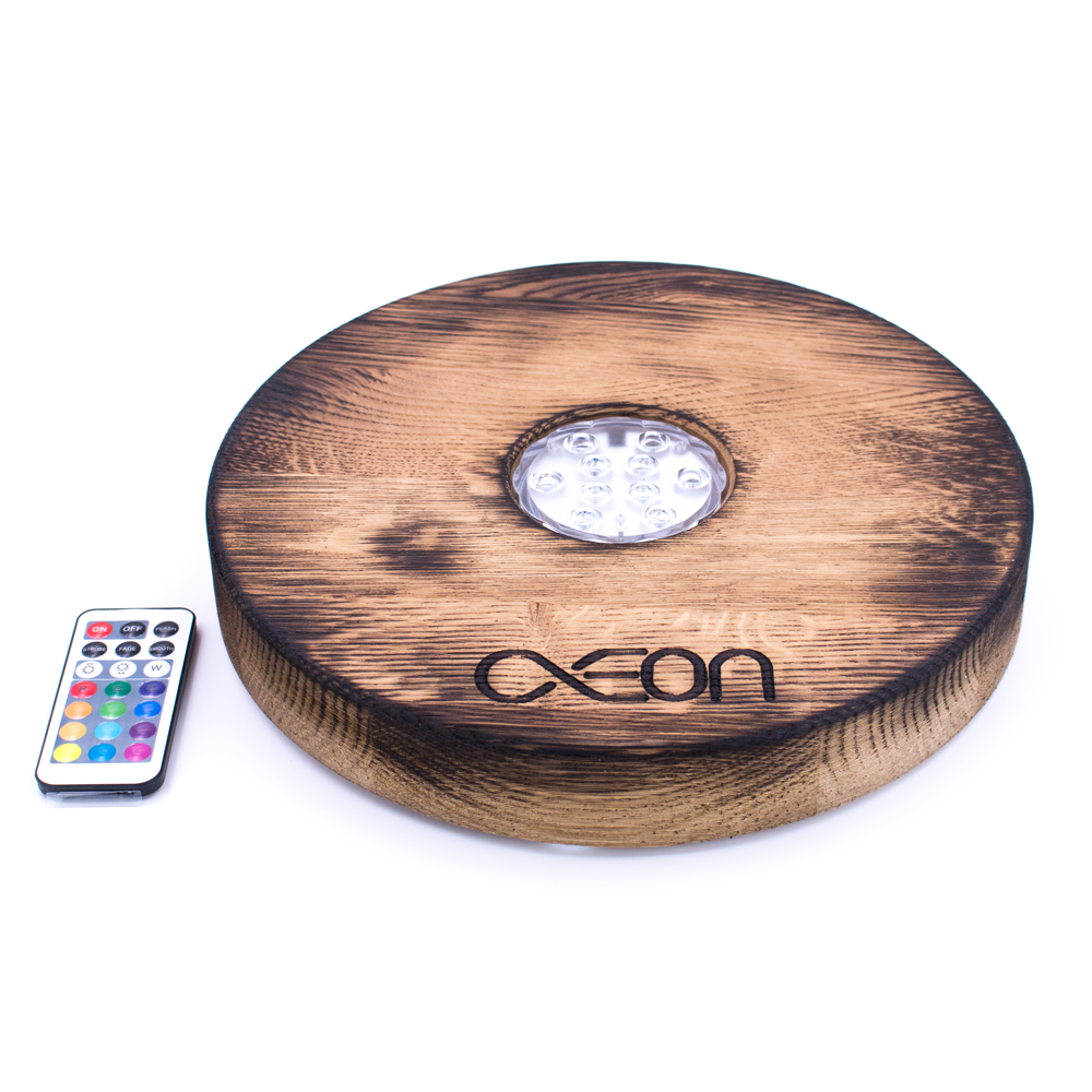Aeon x Shisha LED Board - Flambeed oak - shishagear - UK