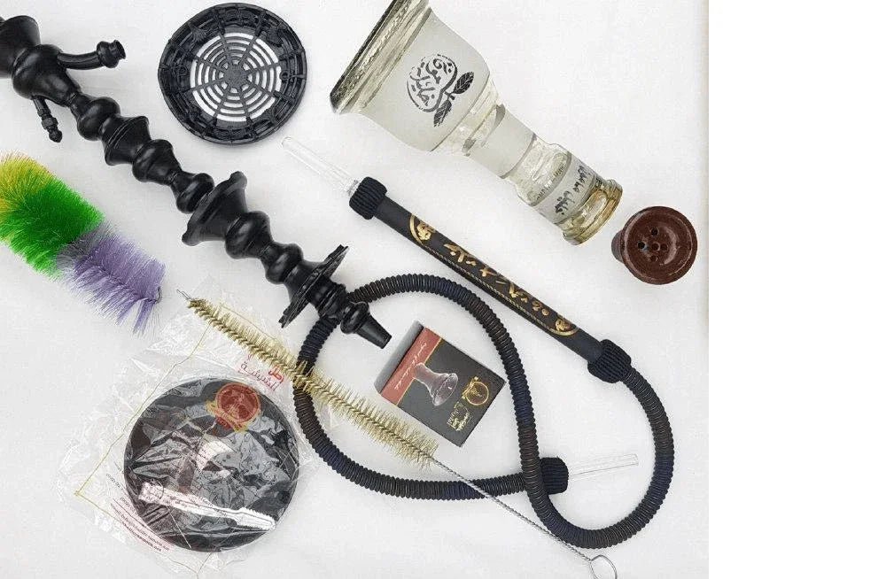 Khalil Mamoon Cafe 28&quot; Starter Kit with X1 Coal Burner - shishagear - UK Shisha Hookah Black Friday