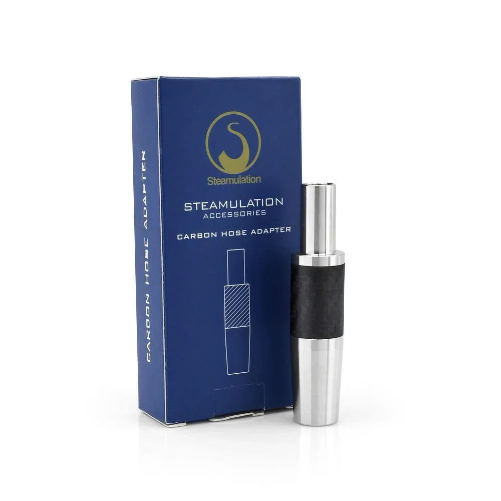 Steamulation Carbon Hose Adapter - Black Matt - shishagear - UK