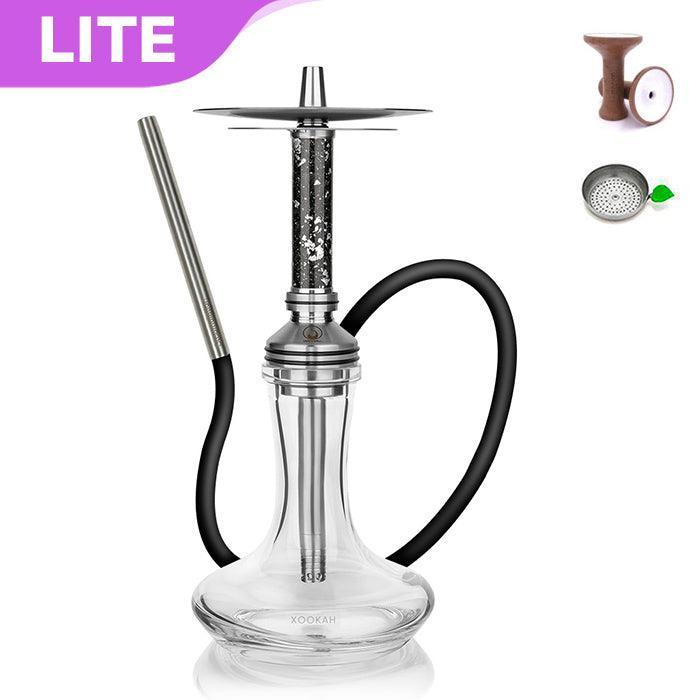 Steamulation Xpansion Mini Carbon Hookah - Silver Leaf - shishagear - UK Shisha Hookah Black Friday