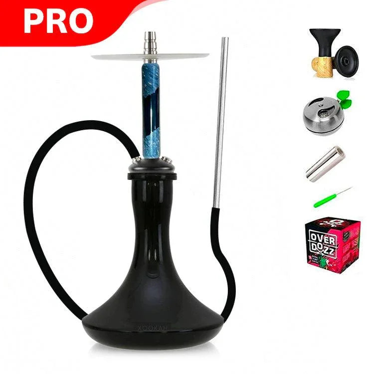 Marowood Stick Hookah With Base Set - Black Resin Stabwood - shishagear - UK Shisha Hookah Black Friday