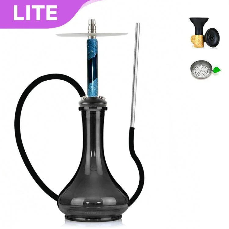 Marowood Stick Hookah With Base Set - Black Resin Stabwood - shishagear - UK Shisha Hookah Black Friday