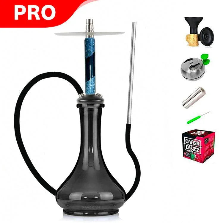 Marowood Stick Hookah With Base Set - Black Resin Stabwood - shishagear - UK Shisha Hookah Black Friday