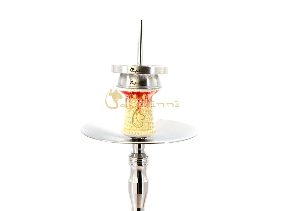 Dschinni Botan Gold Hookah Set (Red-Orange) - shishagear - UK Shisha Hookah Black Friday
