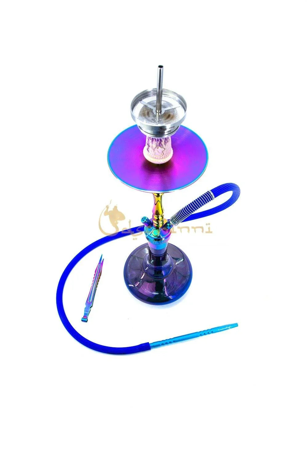 Dschinni Stealth Bomber Holy Rainbow Hookah Set - shishagear - UK Shisha Hookah Black Friday