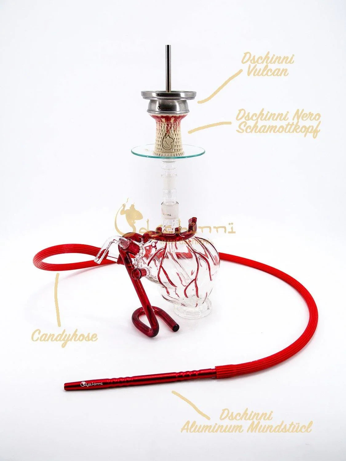 Dschinni Heart Hookah Set - shishagear - UK Shisha Hookah Black Friday