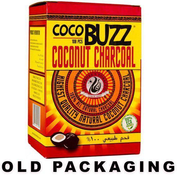 Starbuzz Cocobuzz 1.0 Natural Coconut Shisha Charcoal 108pcs FLATS - shishagear - UK Shisha Hookah Black Friday