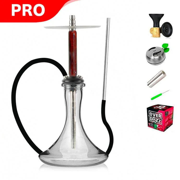 Marowood Stick Hookah With Base Set - Red Resin - shishagear - UK Shisha Hookah Black Friday