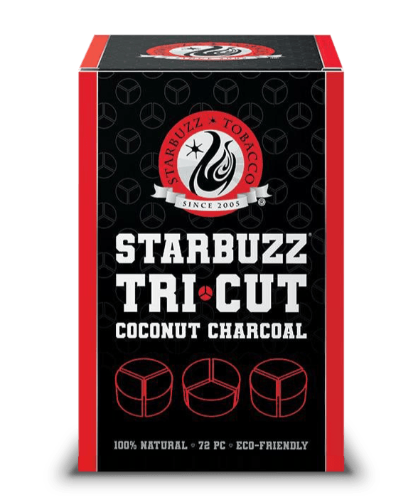 Starbuzz Tri-Cut Coconut Charcoal - 72Pcs - shishagear - UK