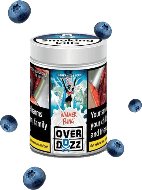 OverDozz Summer Fling (Blueberries and Mint) Flavour