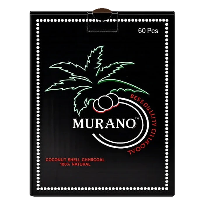 Murano Coconut Charcoal 60 Pieces