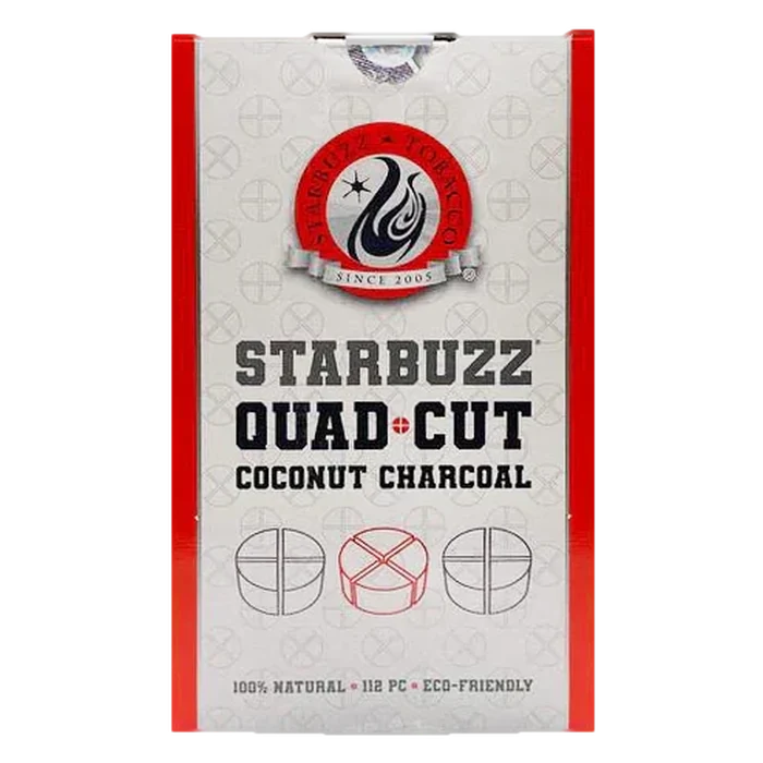 Starbuzz Quad Cut 112pcs Coconut Charcoal -1kg