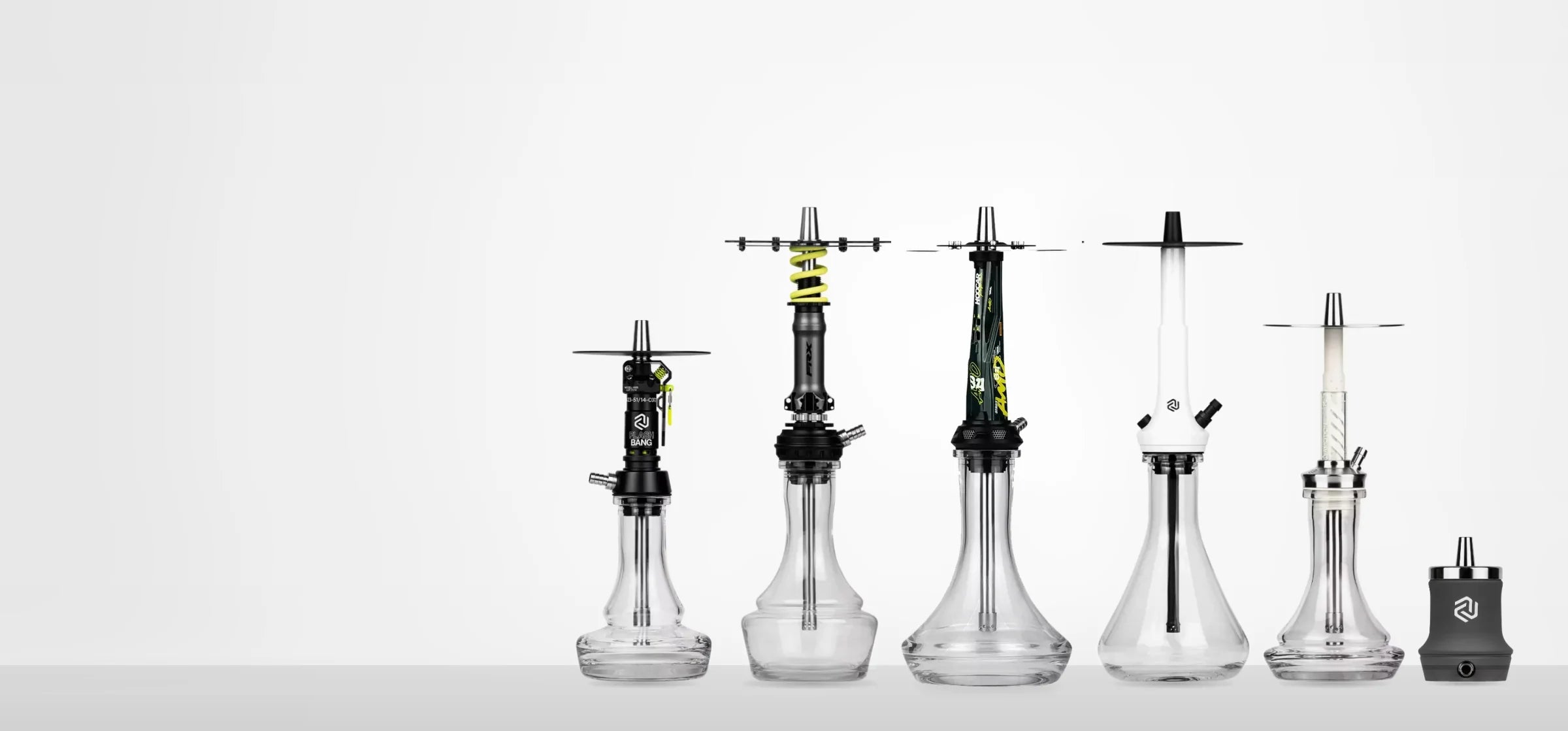 Amotion hookahs: Flash Bang, Pedal RX, Valve, Doppler, FUTR and Roam