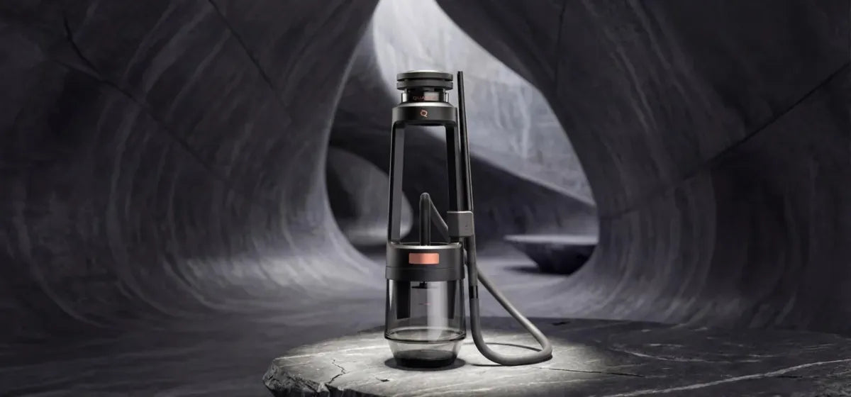 Quasar hookah in a stone cave